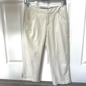 Under Armour khaki performance cropped pants
